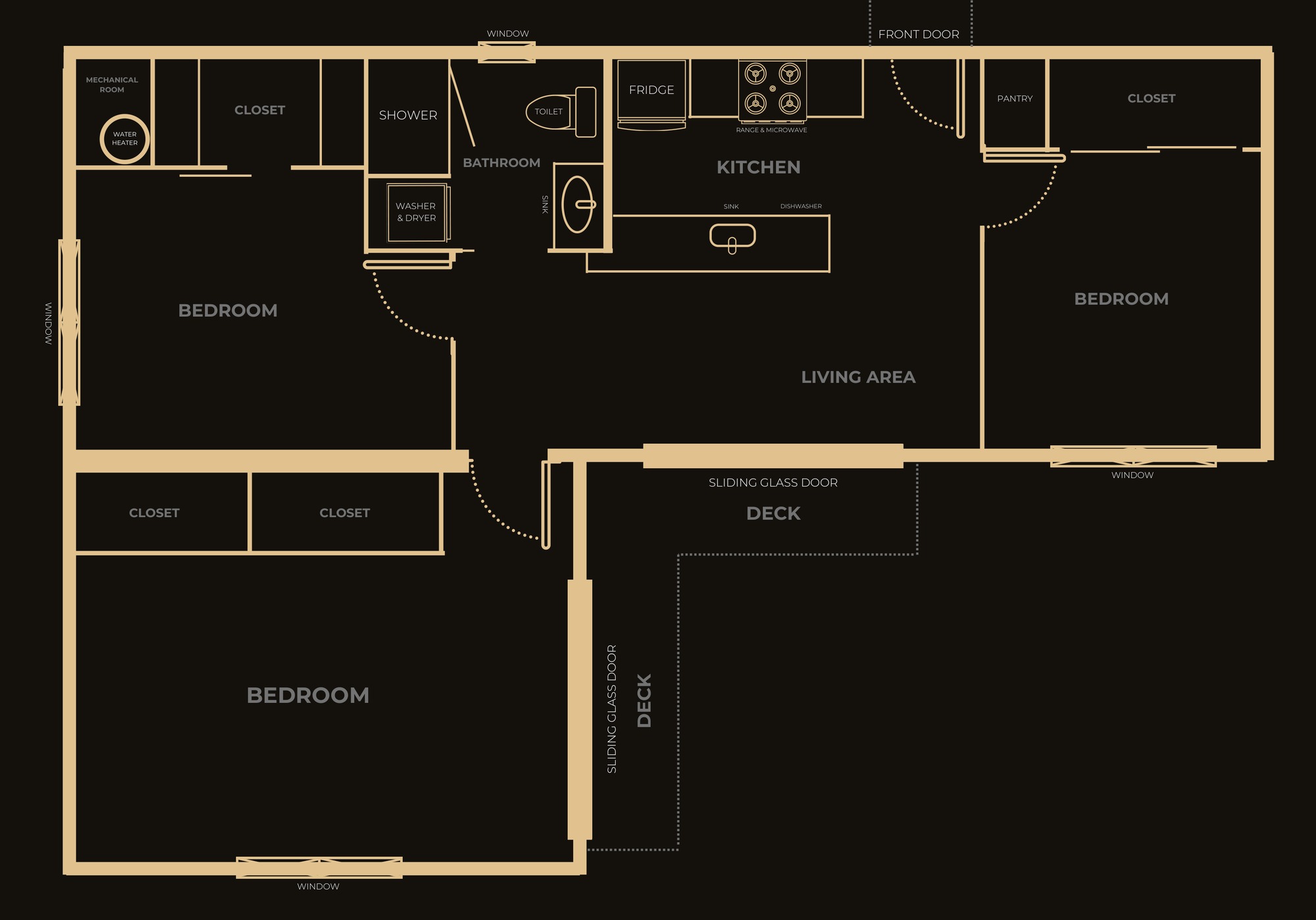 Nine Forty-Five Trio floor plan