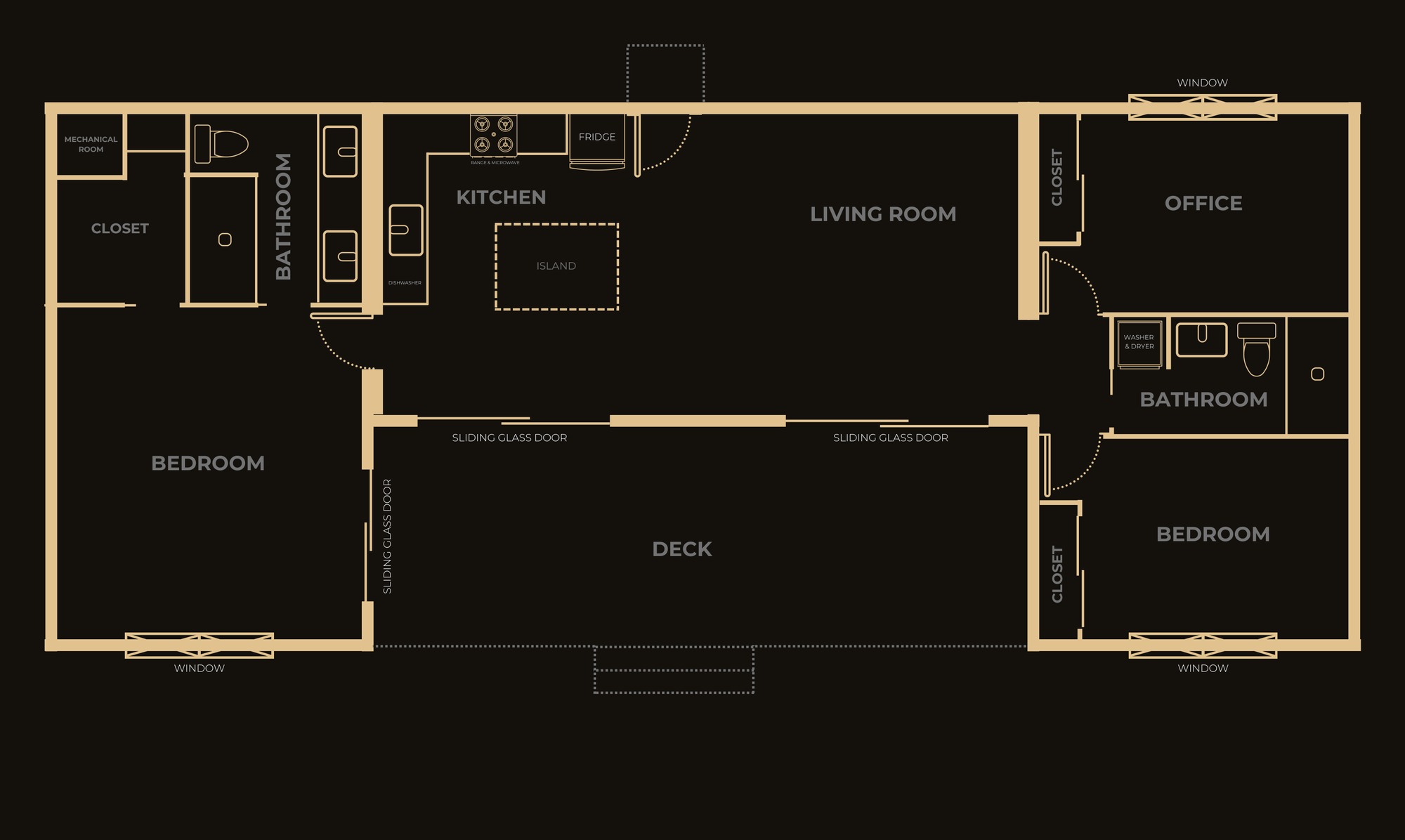 Twelve Hundred U floor plan